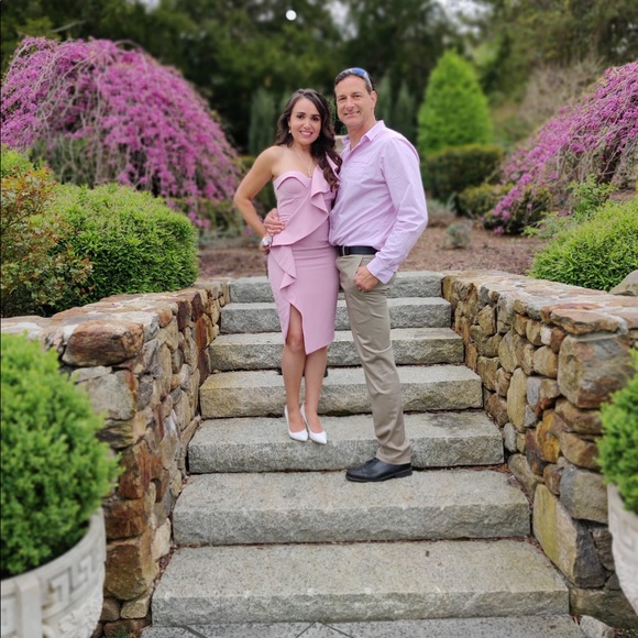 Pink cocktail dress - Picture 4 of 5